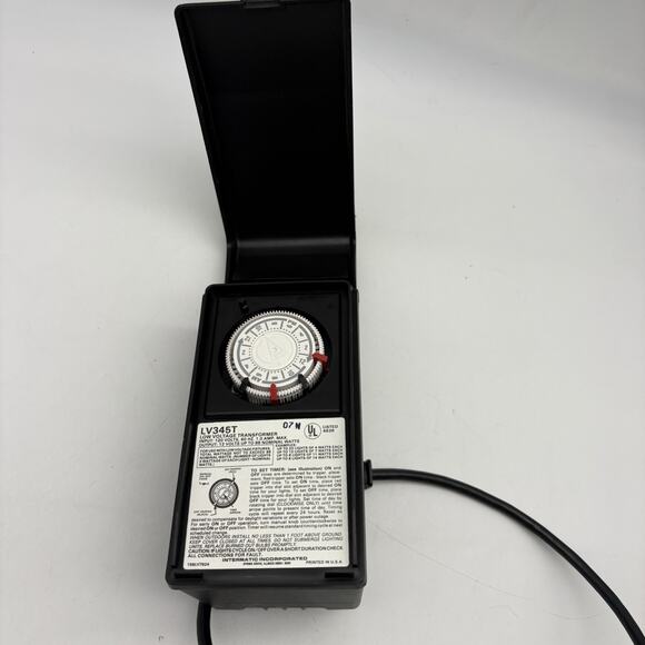 Malibu Intermatic LV365T 44W Low Voltage Outdoor Lighting Transformer Timer - Picture 5 of 9